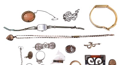 Lot 162 - COLLECTION OF ANTIQUE & MODERN JEWELLERY & WATCHES