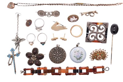 Lot 162 - COLLECTION OF ANTIQUE & MODERN JEWELLERY & WATCHES