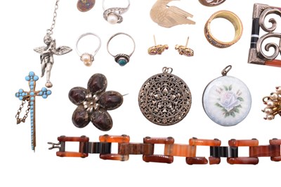 Lot 162 - COLLECTION OF ANTIQUE & MODERN JEWELLERY & WATCHES
