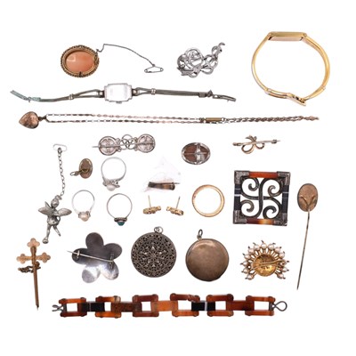Lot 162 - COLLECTION OF ANTIQUE & MODERN JEWELLERY & WATCHES