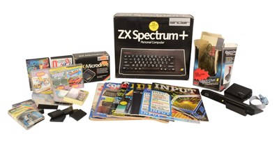 Lot 598 - RETRO COMPUTING - VINTAGE SINCLAIR ZX SPECTRUM BUNDLE