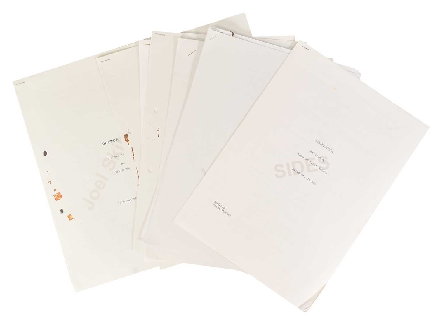 Lot 202 - DOCTOR WHO - WEBCAST EPISODES / EXTRAS - ORIGINAL PRODUCTION ITEMS