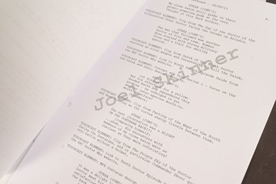 Lot 202 - DOCTOR WHO - WEBCAST EPISODES / EXTRAS - ORIGINAL PRODUCTION ITEMS