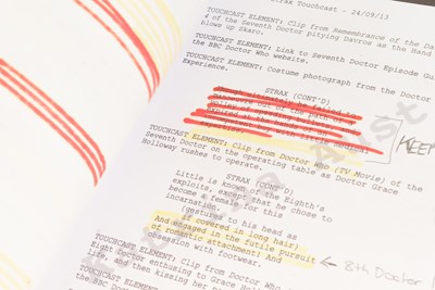 Lot 229 - DOCTOR WHO - WEBCAST EPISODES / EXTRAS - ORIGINAL PRODUCTION ITEMS