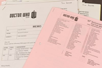 Lot 212 - DOCTOR WHO - DAY OF THE DOCTOR (2013) - ORIGINAL PRODUCTION ITEMS