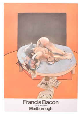 Lot 359 - FRANCIS BACON (1909-1992) - FIGURE IN A ROOM - OFFSET LITHOGRAPH EXHIBITION POSTER