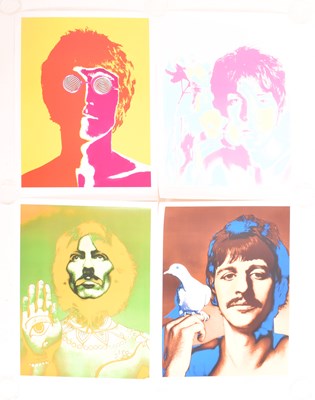 Lot 77 - RICHARD AVEDON FOR STERN MAGAZINE - SET OF FOUR COLOUR LITHOGRAPHS OF THE BEATLES