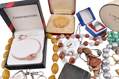 Lot 295 - COLLECTION OF ANTIQUE VINTAGE & MODERN COSTUME JEWELLERY