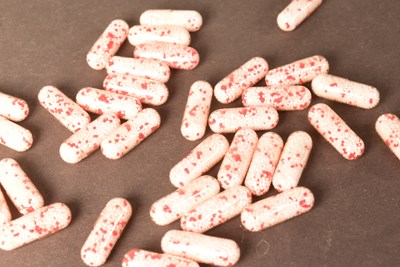 Lot 116 - SHERLOCK (BBC TV SERIES) - A STUDY IN PINK - PRODUCTION MADE PROP 'POISON' PILLS