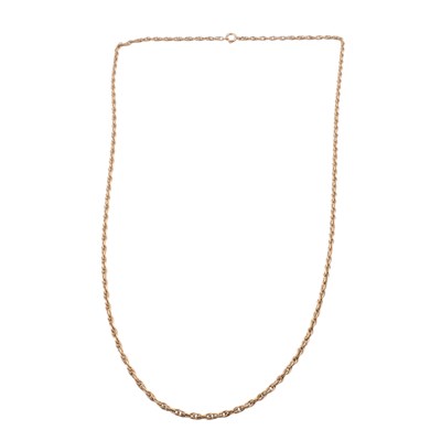 Lot 311 - 9CT GOLD ROPE TWIST CHAIN NECKLACE
