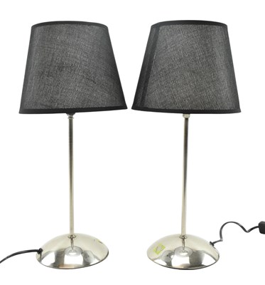 Lot 429 - VICE VERSA LIGHTING - ITALIAN RETRO PAIR OF CHROME DESK LAMPS