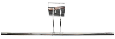 Lot 473 - ITALIAN VINTAGE 20TH CENTURY CHROME & GLASS WALL OFFICE LIGHT