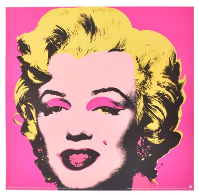 Lot 634 - ANDY WARHOL (1928-1987) - MARILYN - OFFSET LITHOGRAPH ON PINK GROUND