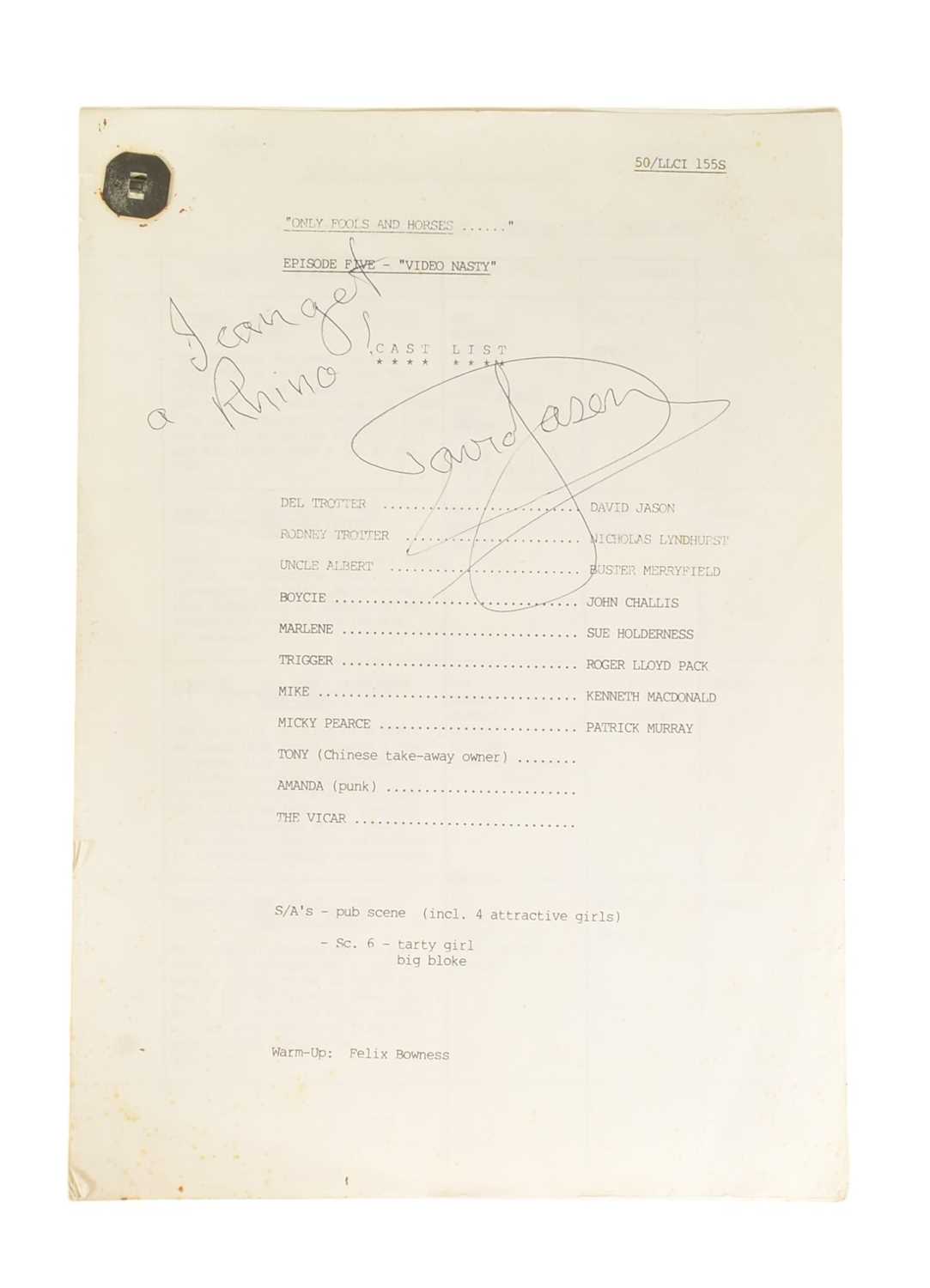 Lot 20 - ONLY FOOLS & HORSES - VIDEO NASTY (1986 S5)