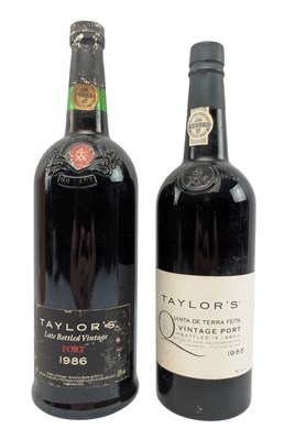 Lot 202 - TWO TAYLOR'S 1980S LATE BOTTLED VINTAGE PORT BOTTLES