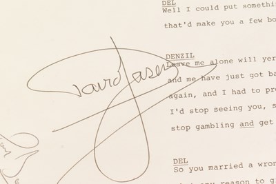 Lot 47 - ONLY FOOLS & HORSES - MULTI-SIGNED SCRIPT PAGE - TO HULL AND BACK