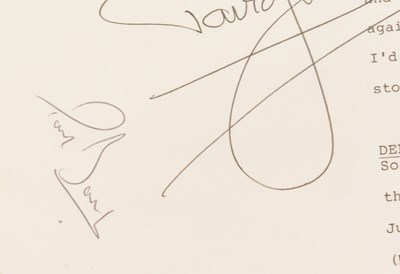 Lot 47 - ONLY FOOLS & HORSES - MULTI-SIGNED SCRIPT PAGE - TO HULL AND BACK