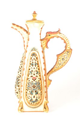 Lot 42 - ZSOLNAY - EARLY 20TH CENTURY HUNGARIAN CERAMIC JUG EWER