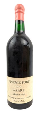 Lot 188 - 1970 WARRE VINTAGE PORT BOTTLE, BOTTLED 1972
