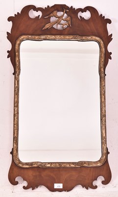 Lot 478 - 19TH CENTURY FLAME MAHOGANY GILDED PHOENIX PIER MIRROR