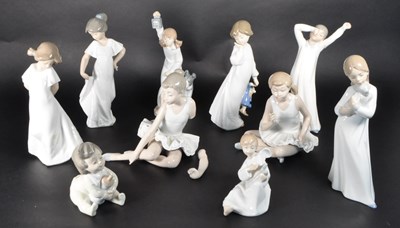 Lot 60 - LLADRO - NAO - COLLECTION OF TEN LATE 20TH CENTURY PORCELAIN FIGURES