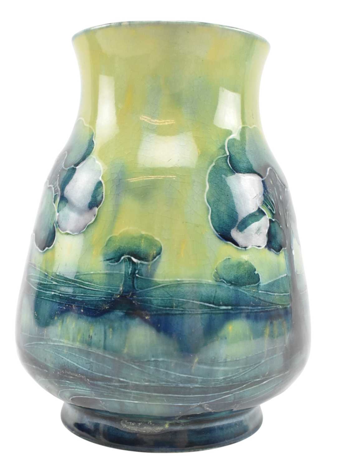 Lot 183 - WILLIAM MOORCROFT FOR LIBERTY - HAZELDENE PATTERN CERAMIC VASE