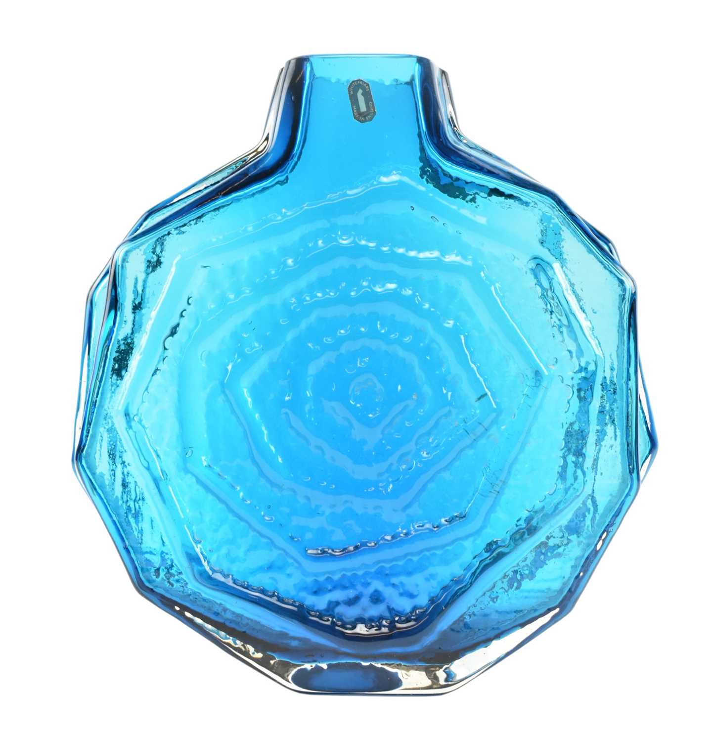 Lot 201 - GEOFFREY BAXTER FOR WHITEFRIARS - BANJO KINGFISHER BLUE VASE