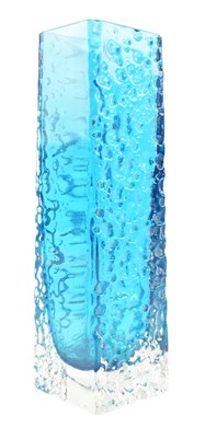 Lot 211 - GEOFFREY BAXTER FOR WHITEFRIARS - NAILHEAD KINGFISHER BLUE VASE