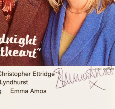 Lot 32 - GOODNIGHT SWEETHEART - ORIGINAL FULL CAST SIGNED CASTCARD