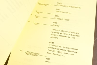 Lot 95 - GOODNIGHT SWEETHEART - NICHOLAS LYNDHURST SCRIPT
