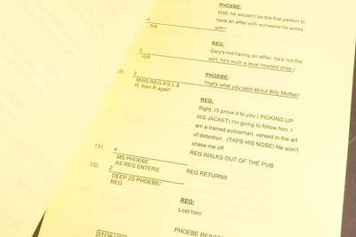 Lot 95 - GOODNIGHT SWEETHEART - NICHOLAS LYNDHURST SCRIPT
