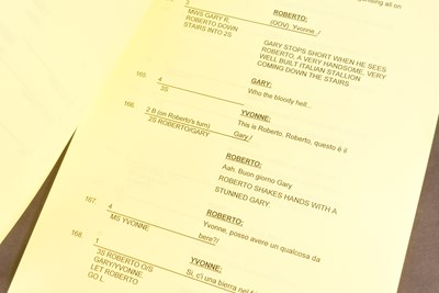 Lot 95 - GOODNIGHT SWEETHEART - NICHOLAS LYNDHURST SCRIPT