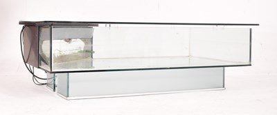 Lot 247 - BESPOKE RETRO GLASS AQUARIUM LOW OCCASIONAL TABLE