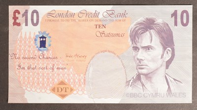 Lot 241 - DOCTOR WHO - THE RUNAWAY BRIDE - ORIGINAL PROP BANK NOTES