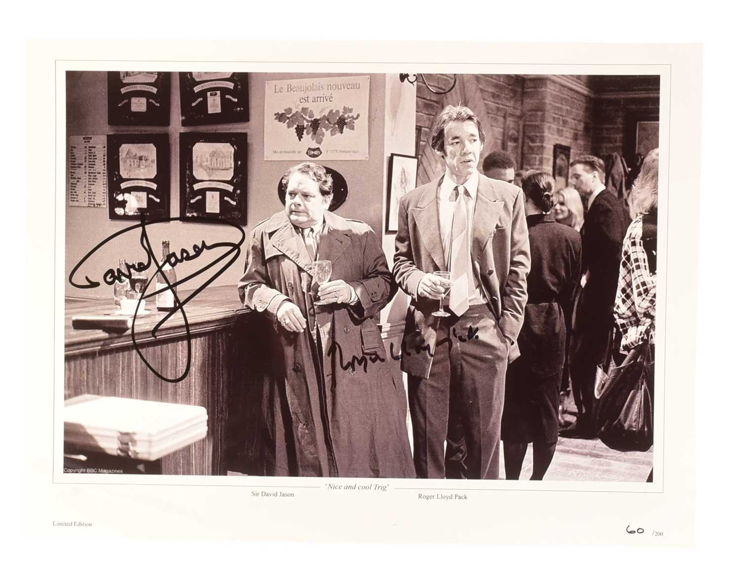 Lot 114 - ONLY FOOLS & HORSES - 'NICE AND COOL TRIG' LTD ED DUAL SIGNED PRINT