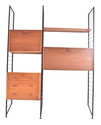 Lot 66 - ROBERT HEAL FOR STAPLES - LADDERAX - TWO-BAY MODULAR WALL UNIT