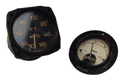 Lot 134 - SMITH'S MPH CAR GAUGE AND MARCONI MILLIAMPERES GAUGE