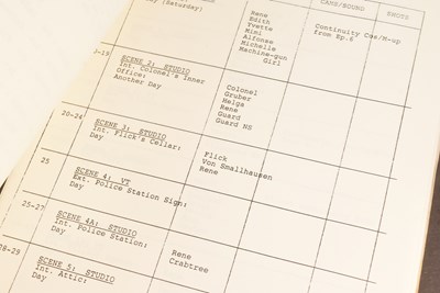 Lot 51 - 'ALLO 'ALLO! (BBC SITCOM) - ORIGINAL REHEARSAL SCRIPT