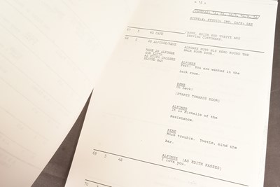 Lot 28 - 'ALLO 'ALLO! (BBC SITCOM) - ORIGINAL PRODUCTION SCRIPT