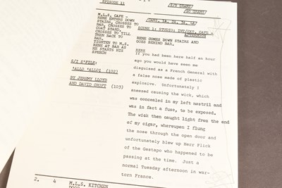 Lot 73 - 'ALLO 'ALLO! (BBC SITCOM) - ORIGINAL PRODUCTION SCRIPT