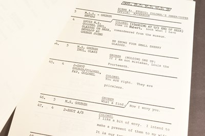 Lot 73 - 'ALLO 'ALLO! (BBC SITCOM) - ORIGINAL PRODUCTION SCRIPT