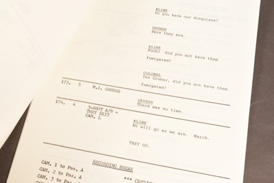 Lot 73 - 'ALLO 'ALLO! (BBC SITCOM) - ORIGINAL PRODUCTION SCRIPT