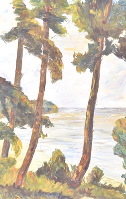 Lot 432 - LARGE 20TH CENTURY OIL ON CANVAS PAINTING SET WITHIN AN OAK FRAME