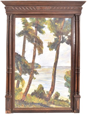 Lot 432 - LARGE 20TH CENTURY OIL ON CANVAS PAINTING SET WITHIN AN OAK FRAME