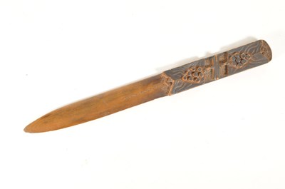 Lot 272 - GERMAN BLACK FOREST HAND CARVED LETTER OPENER