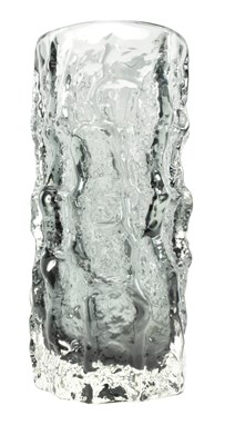 Lot 221 - GEOFFREY BAXTER FOR WHITEFRIARS - BARK GLASS VASE IN PEWTER COLOURWAY