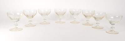 Lot 84 - EIGHT 19TH CENTURY RUMMER GLASSES