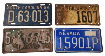 Lot 67 - SELECTION OF AMERICAN CAR NUMBER PLATES