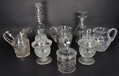Lot 88 - COLLECTION OF EARLY 19TH CENTURY AND LATER CUT GLASS WARE