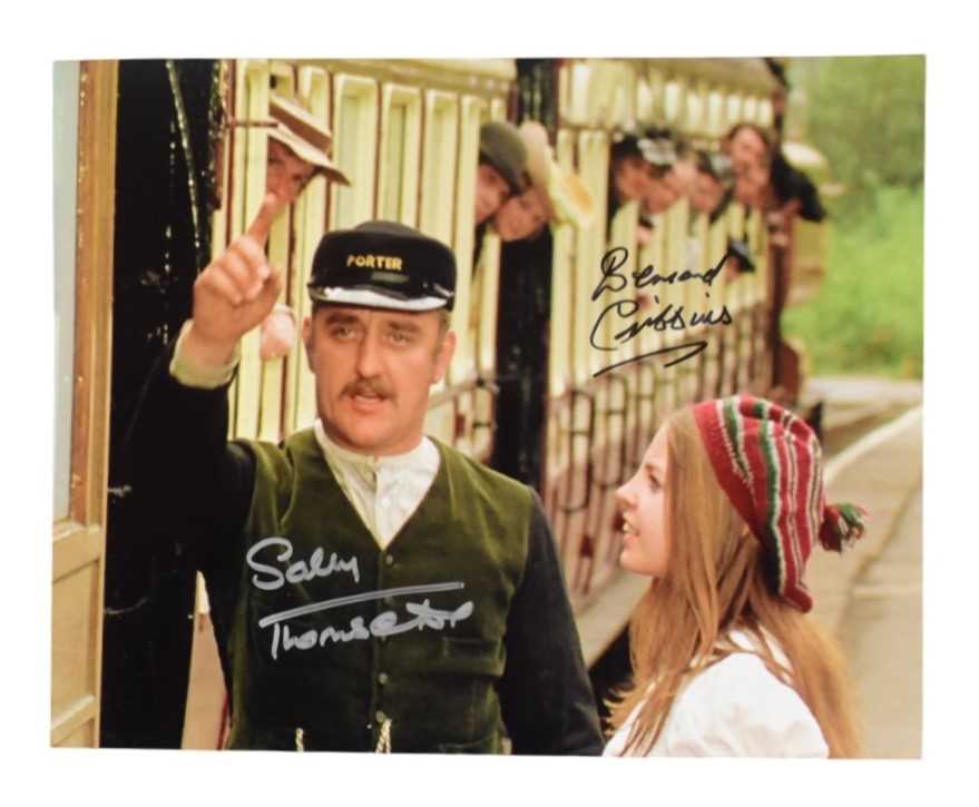 Lot 61 - THE RAILWAY CHILDREN (1970) - DUAL SIGNED 8X10" PHOTO - AFTAL